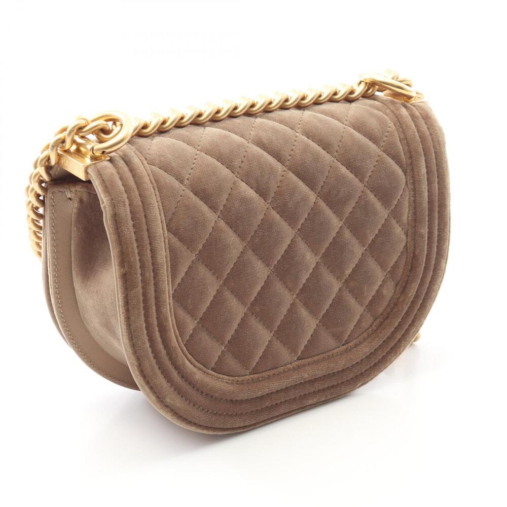 Chanel Bag Shoulder Beige Boy Tan